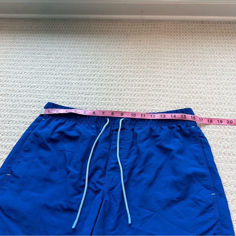 Duluth Trading Co Royal Blue Athletic Men's Shorts with Light Blue Drawstring - Picture 6 of 6